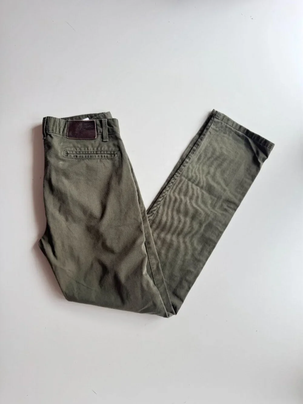 NAKED & FAMOUS Khaki Green Stretch Twill Slim Chino Pants, Size 30 - Picture 5 of 15